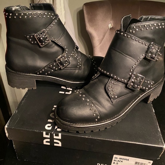 Design Lab Studded combat boots - Picture 2 of 5